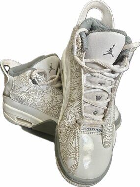 Nike Air Jordan Dub Zero "White Cool Grey" Size 4Y Youth Shoe DV1360-107